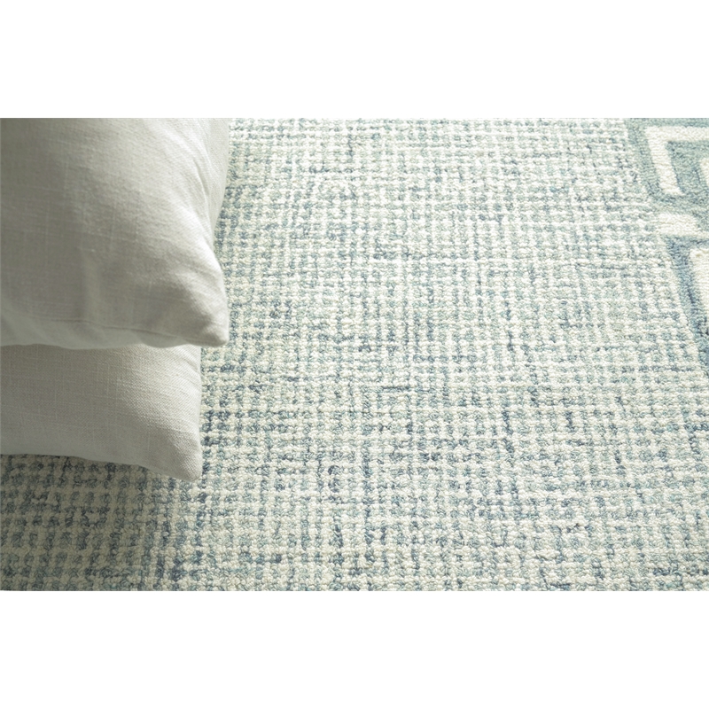 Caprice Hand-Tufted New Zealand Wool Aqua 14'x18' Area Rug