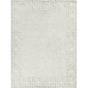 Caprice Hand-Tufted New Zealand Wool Silver 6'x9' Area Rug