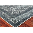 Cadence Hand-Knotted Wool/Bamboo Silk Navy Blue 12'x15' Area Rug