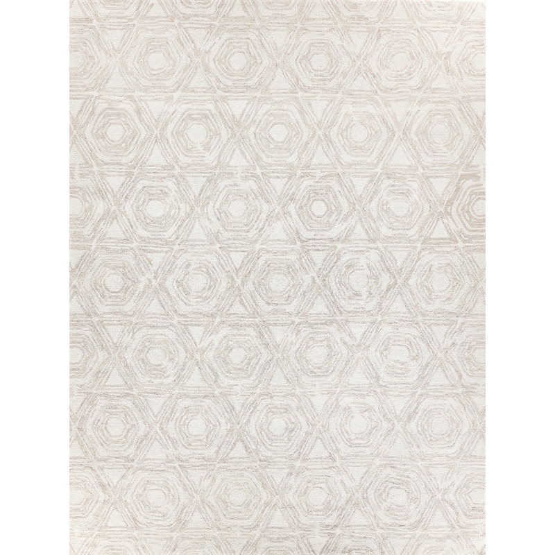 Caprice Hand-Tufted New Zealand Wool Beige/Ivory 8'x10' Area Rug