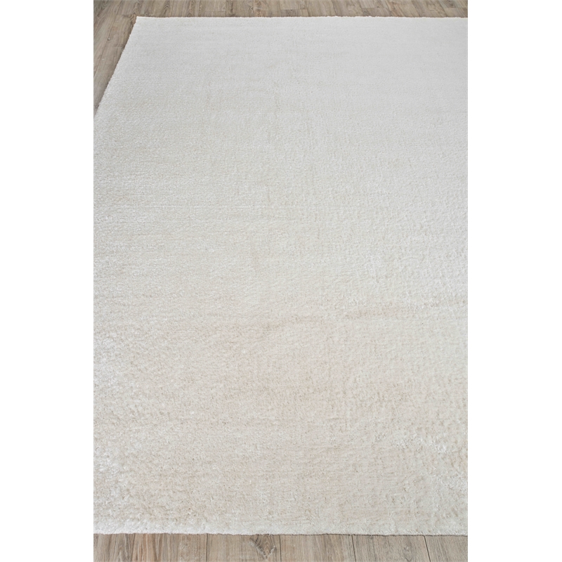 Calla Handloomed Bamboo Silk White 14'x18' Area Rug