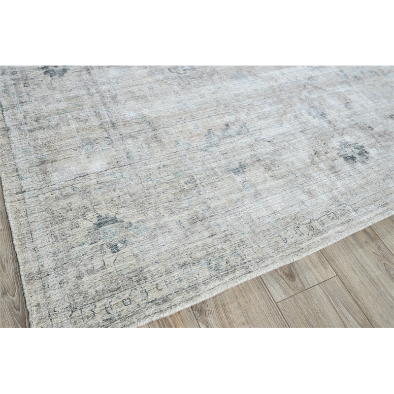 Cambridge Handloomed Wool/Bamboo Silk Beige/Brown 12'x15' Area Rug