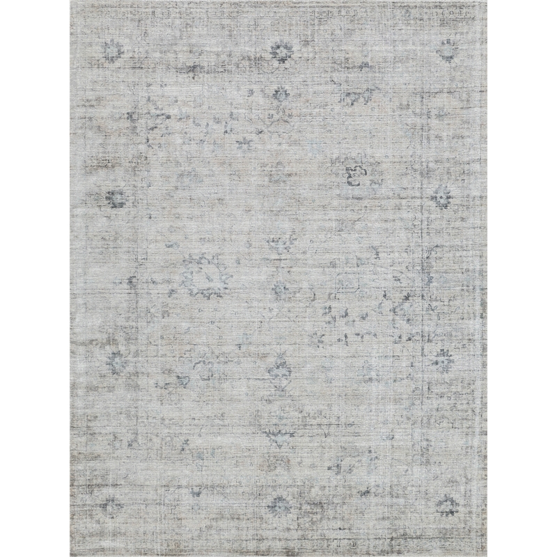 Cambridge Handloomed Wool/Bamboo Silk Beige/Brown 6'x9' Area Rug