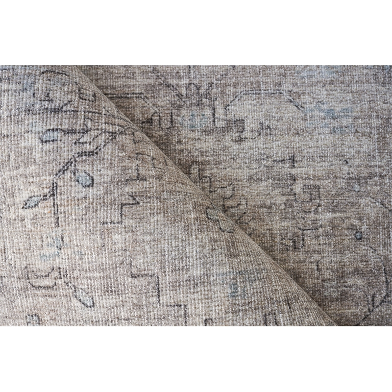 Cambridge Handloomed Wool/Bamboo Silk Silver/Brown 14'x18' Area Rug
