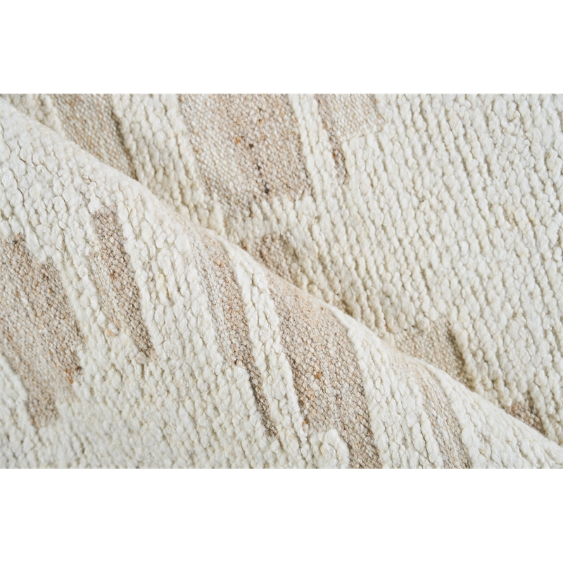 Canyon Flatweave New Zealand Wool Ivory/Beige 10'x14' Area Rug