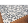 Caprice Hand-Tufted New Zealand Wool Dark Blue/Ivory 6'x9' Area Rug