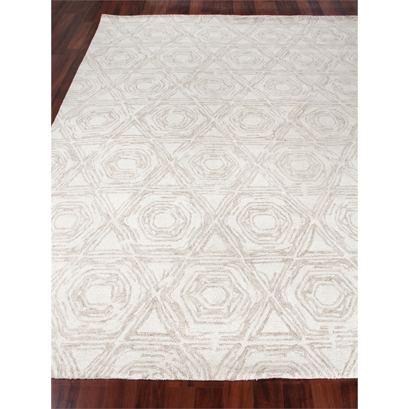 Caprice Hand-Tufted New Zealand Wool Beige/Ivory 12'x15' Area Rug