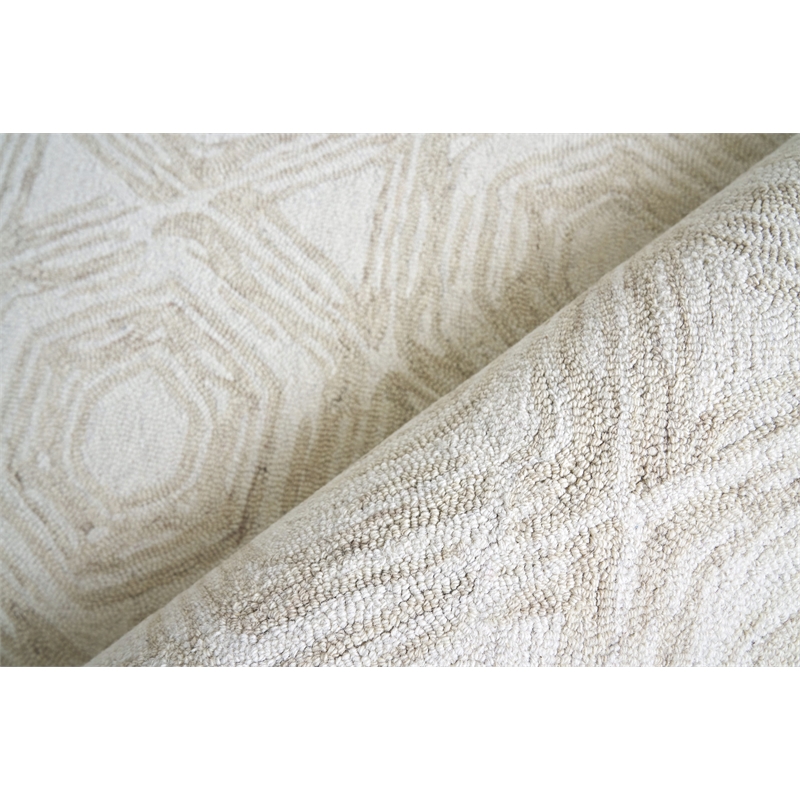 Caprice Hand-Tufted New Zealand Wool Beige/Ivory 12'x15' Area Rug