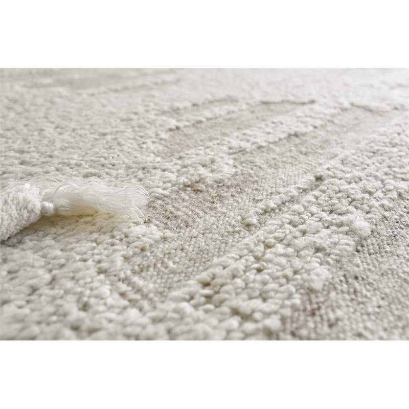Canyon Flatweave New Zealand Wool Ivory/Beige 14'x18' Area Rug