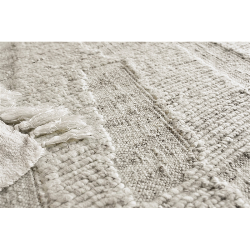 Canyon Flatweave New Zealand Wool Silver 14'x18' Area Rug