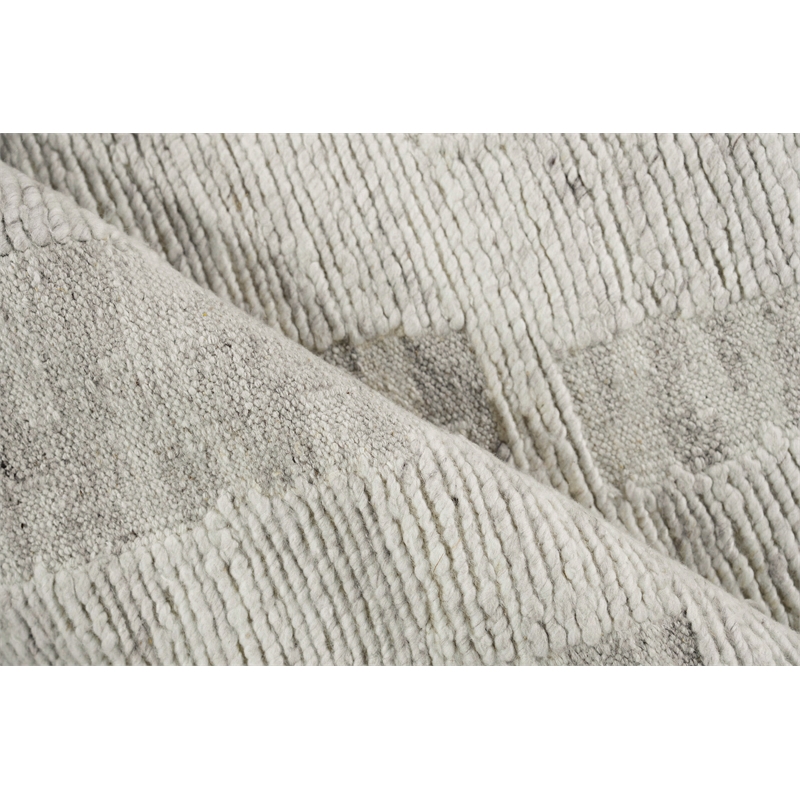 Canyon Flatweave New Zealand Wool Silver 8'x10' Area Rug