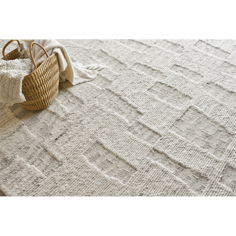 Canyon Flatweave New Zealand Wool Silver 8'x10' Area Rug