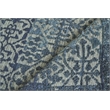 Cadence Hand-Knotted Wool/Bamboo Silk Navy Blue 6'x9' Area Rug