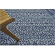 Cadence Hand-Knotted Wool/Bamboo Silk Navy Blue 6'x9' Area Rug