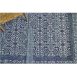 Cadence Hand-Knotted Wool/Bamboo Silk Navy Blue 6'x9' Area Rug