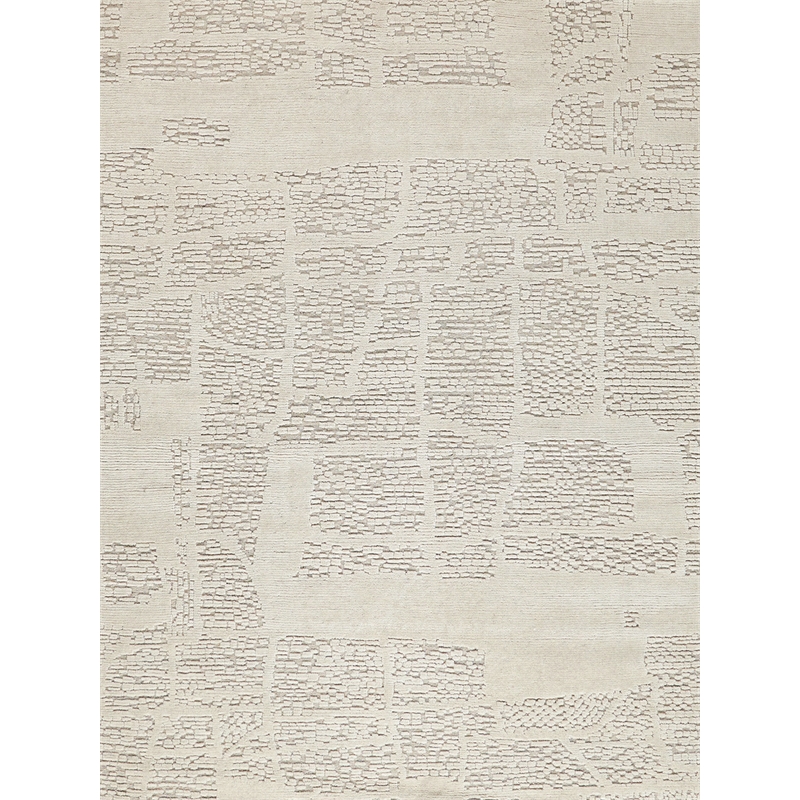 Calexico Flatweave New Zealand Wool Ivory/Beige 9'x12' Area Rug