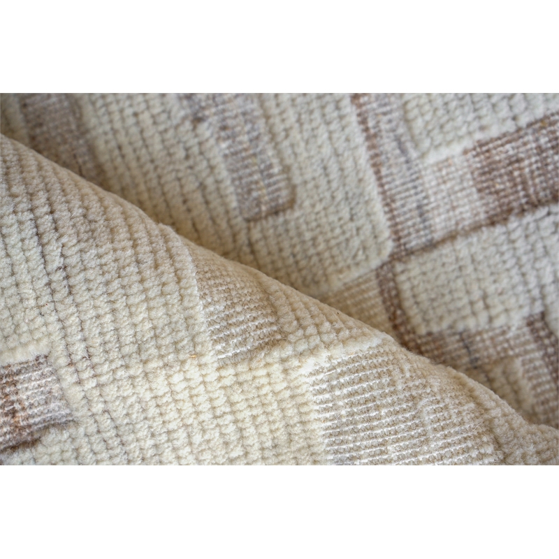 Calexico Flatweave New Zealand Wool Ivory/Beige 6'x9' Area Rug