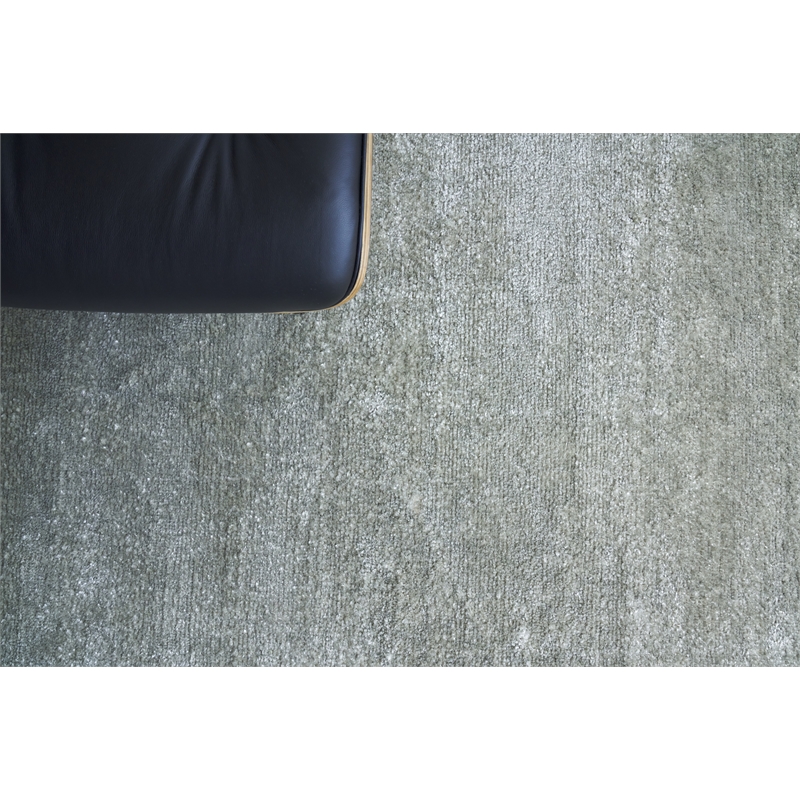 Calla Handloomed Bamboo Silk Dark Silver 6'x9' Area Rug