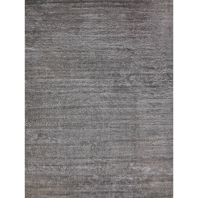 Calla Handloomed Bamboo Silk Dark Silver 6'x9' Area Rug