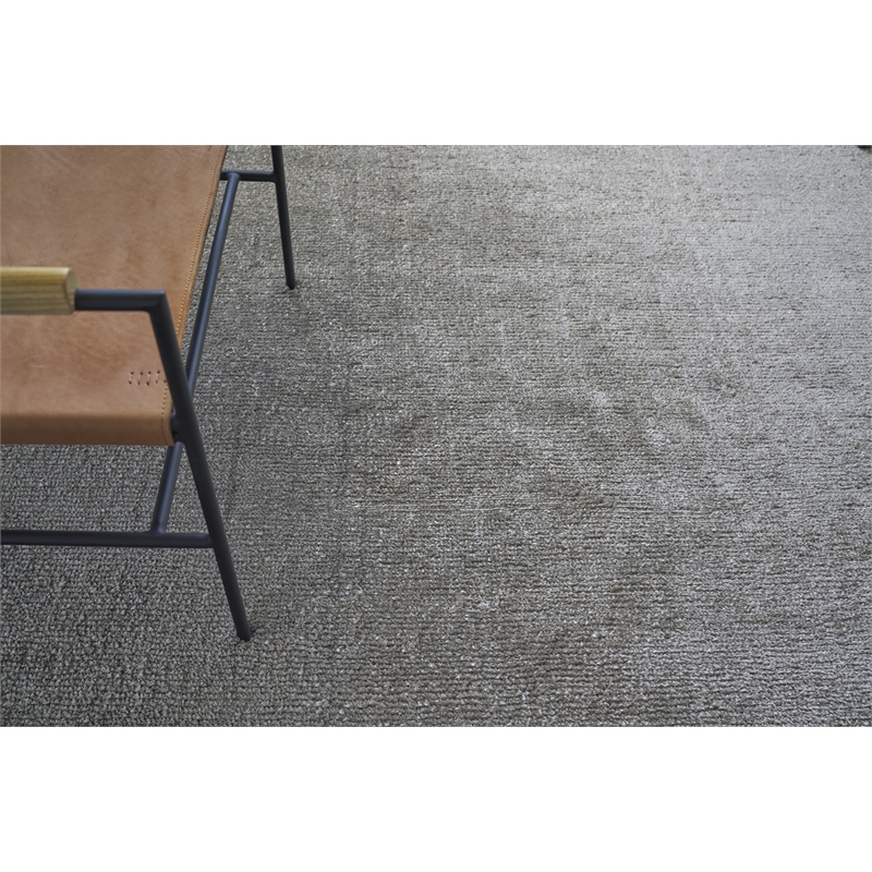 Calla Handloomed Bamboo Silk Khaki 6'x9' Area Rug