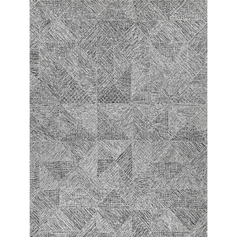 Caprice Hand-Tufted New Zealand Wool Black/Silver 10'x14' Area Rug