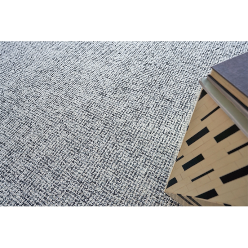 Caprice Hand-Tufted New Zealand Wool Black/Ivory 12'x15' Area Rug