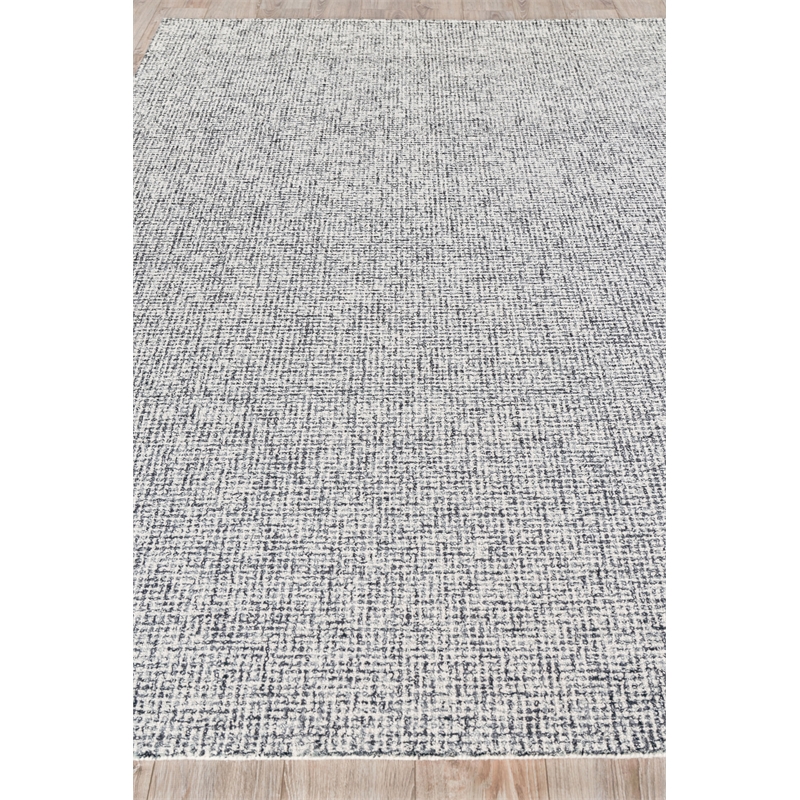 Caprice Hand-Tufted New Zealand Wool Black/Ivory 5'x8' Area Rug