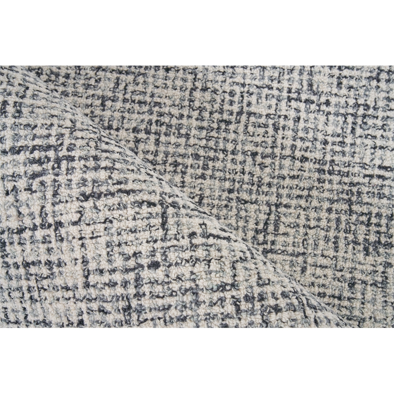 Caprice Hand-Tufted New Zealand Wool Black/Ivory 5'x8' Area Rug