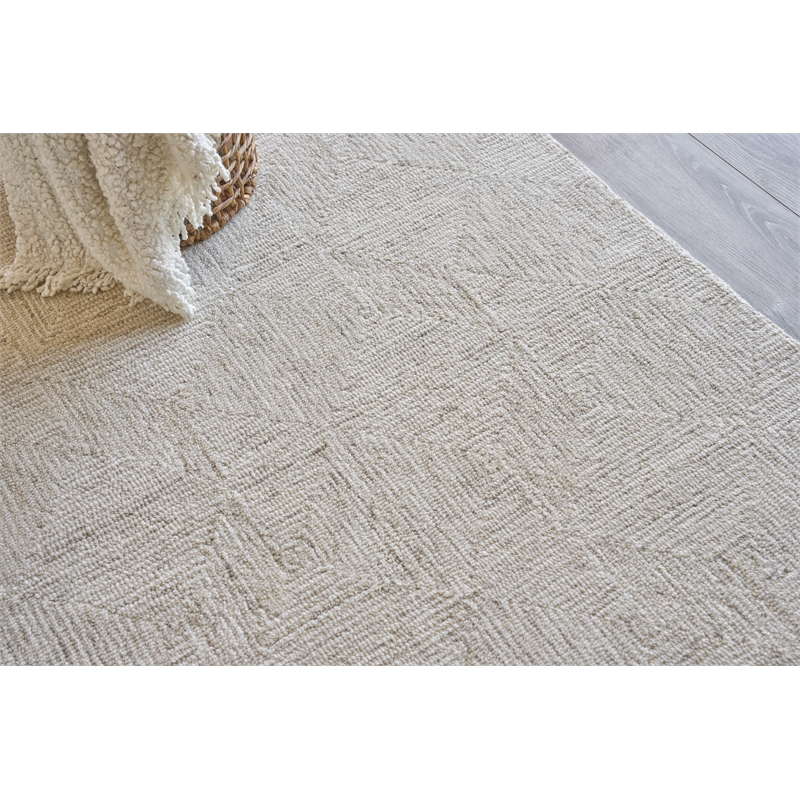 Caprice Hand-Tufted New Zealand Wool Beige/Ivory 10'x14' Area Rug