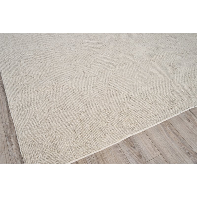 Caprice Hand-Tufted New Zealand Wool Beige/Ivory 12'x15' Area Rug