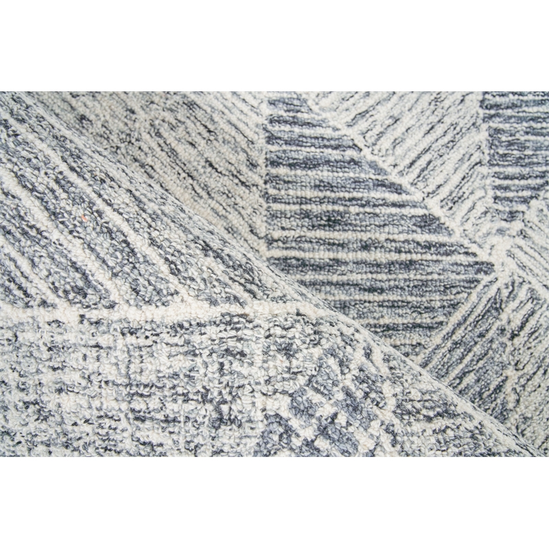 Caprice Hand-Tufted New Zealand Wool Black/Ivory 6'x9' Area Rug