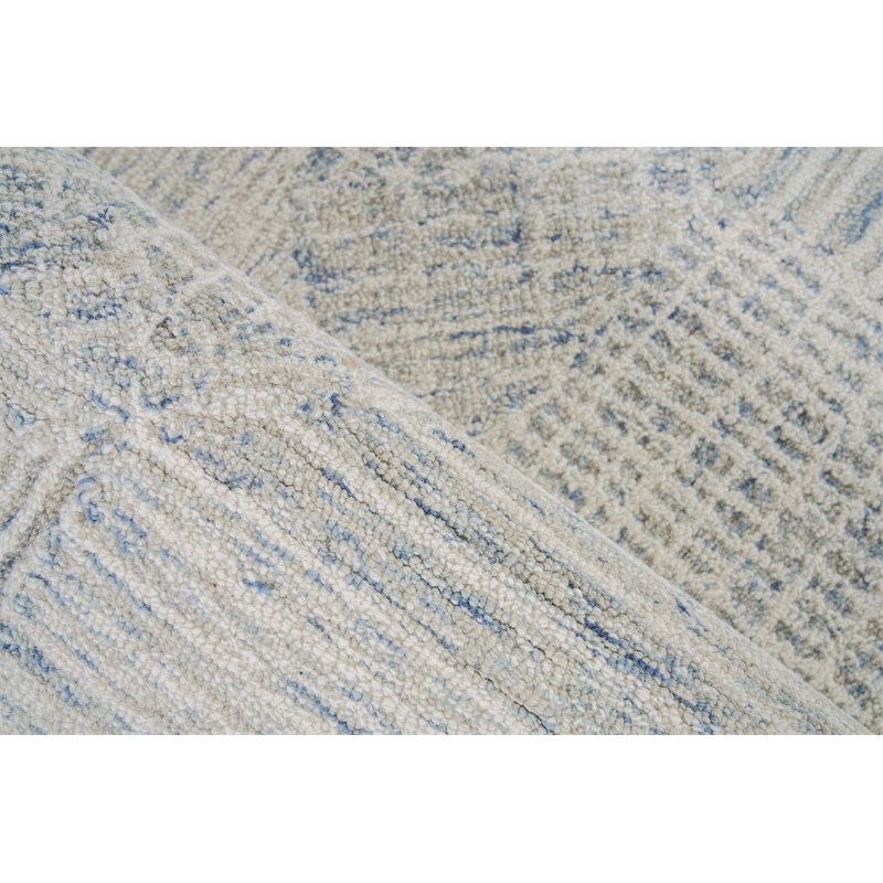 Caprice Hand-Tufted New Zealand Wool Light Blue/Ivory 8'x10' Area Rug