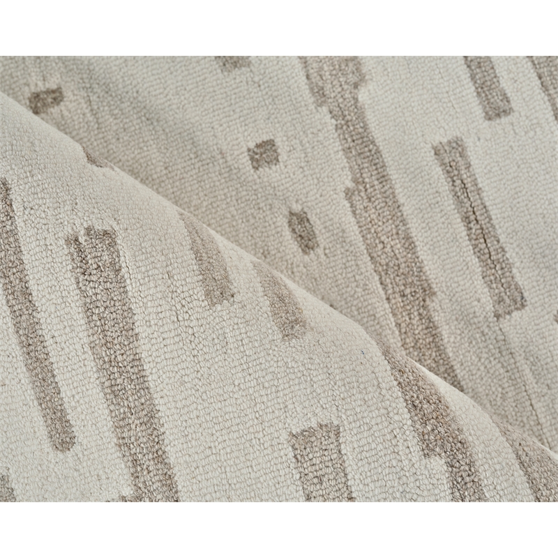 Carmel Hand-Tufted New Zealand Wool Ivory/Beige 8'x10' Area Rug