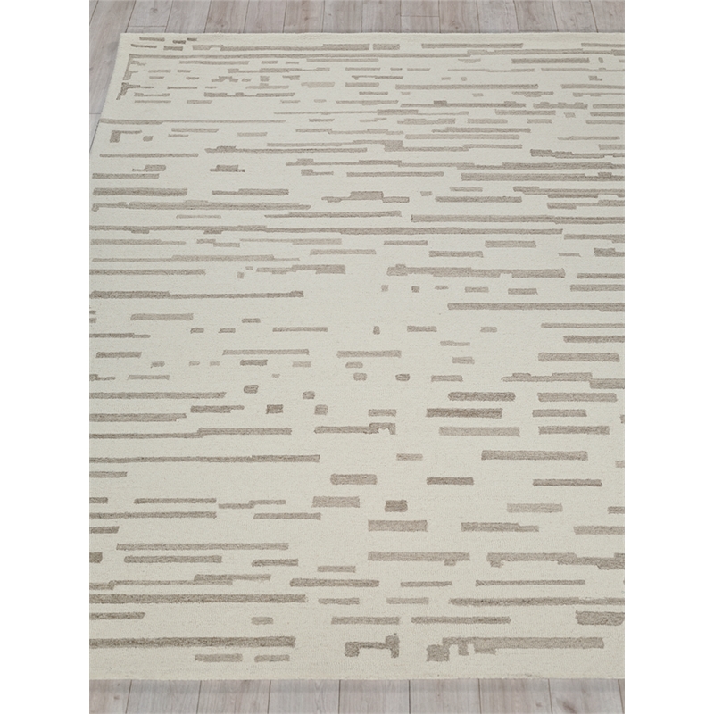 Carmel Hand-Tufted New Zealand Wool Ivory/Beige 9'x12' Area Rug