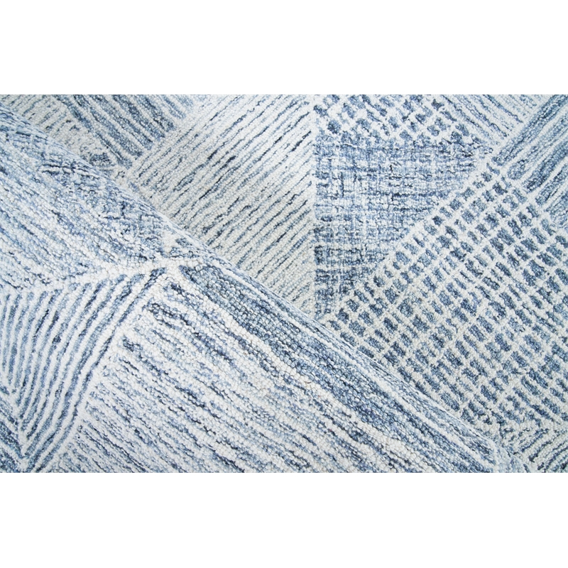Caprice Hand-Tufted New Zealand Wool Navy Blue/Ivory 8'x10' Area Rug