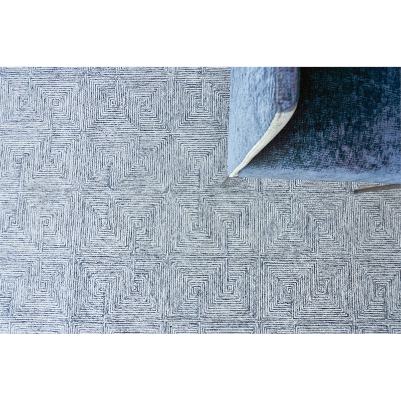 Caprice Hand-Tufted New Zealand Wool Blue/Ivory 6'5