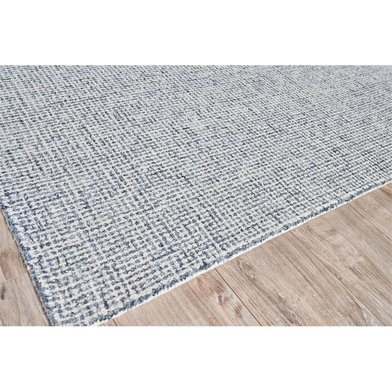 Caprice Hand-Tufted New Zealand Wool Navy Blue/Ivory 9'x12' Area Rug