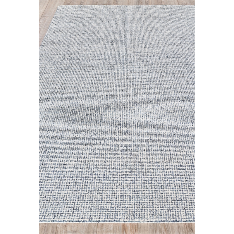 Caprice Hand-Tufted New Zealand Wool Navy Blue/Ivory 9'x12' Area Rug