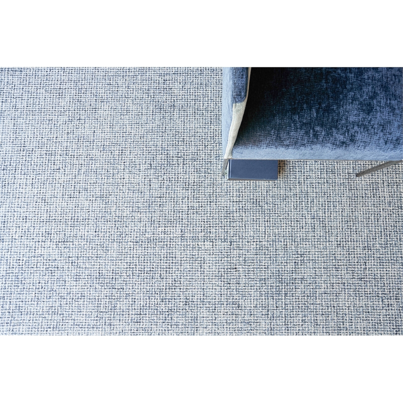 Caprice Hand-Tufted New Zealand Wool Navy Blue/Ivory 9'x12' Area Rug