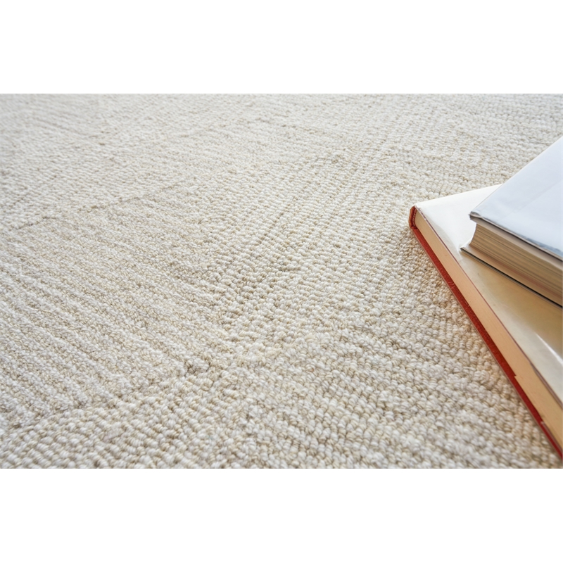 Caprice Hand-Tufted New Zealand Wool Beige/Ivory 8'x10' Area Rug