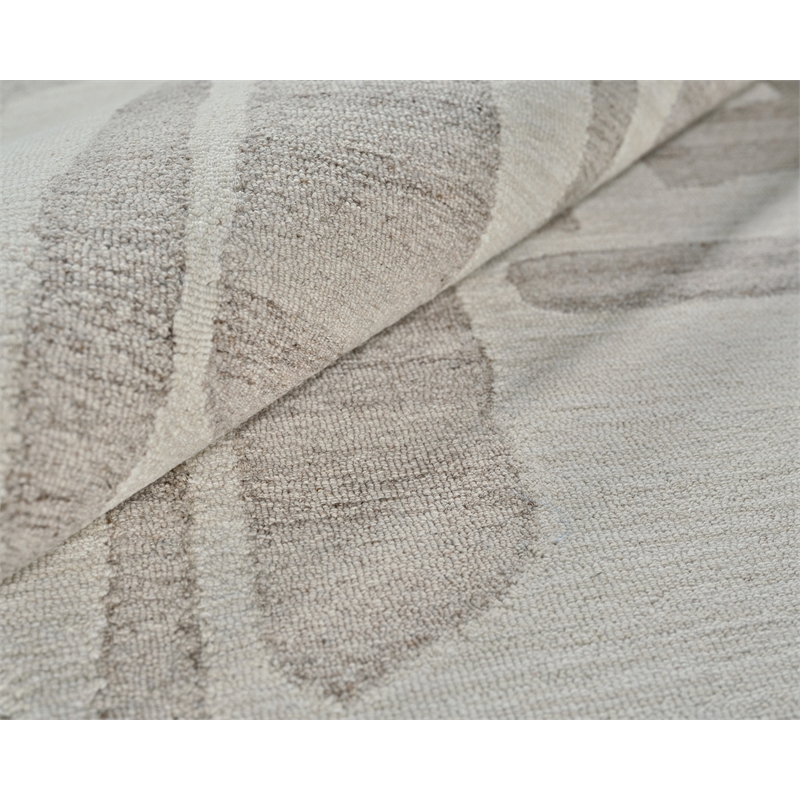 Carmel Hand-Tufted New Zealand Wool Ivory/Beige 5'x8' Area Rug