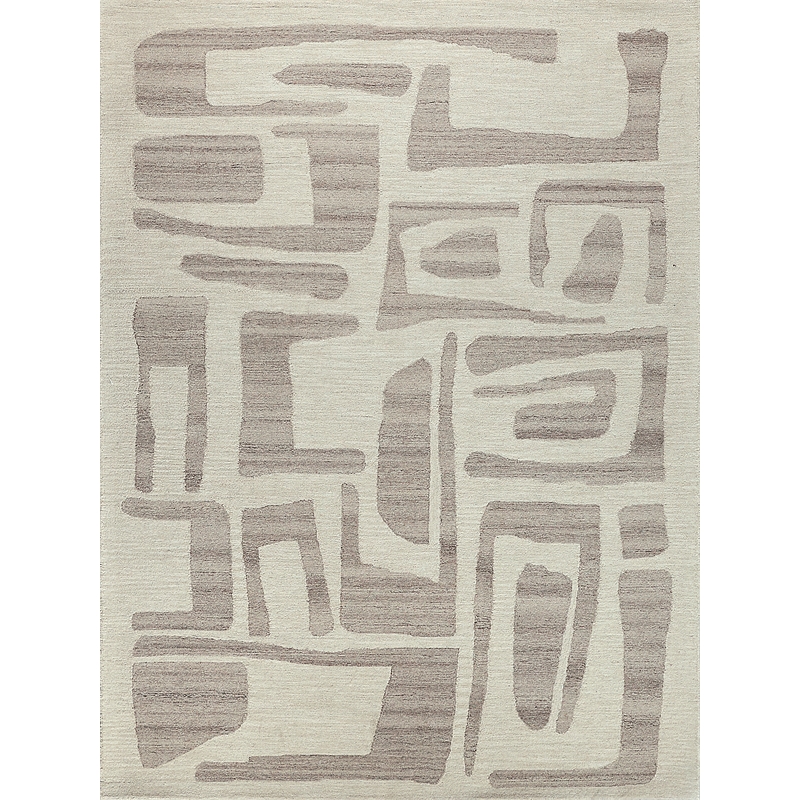 Carmel Hand-Tufted New Zealand Wool Ivory/Beige 5'x8' Area Rug