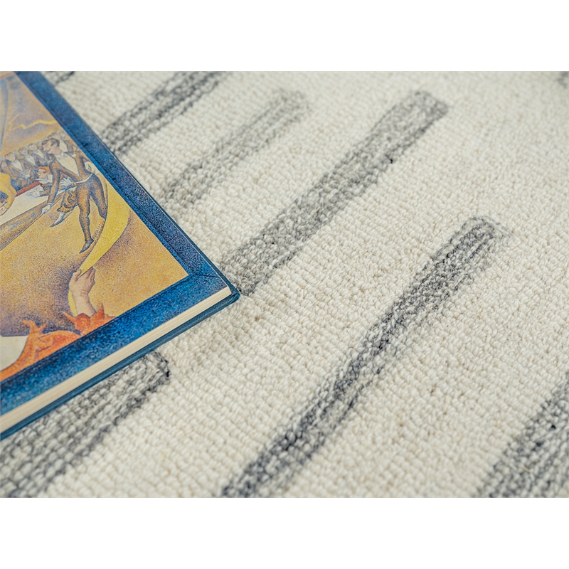 Carmel Hand-Tufted New Zealand Wool Ivory/Gray 14'x18' Area Rug