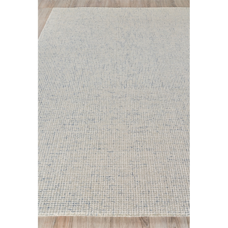 Caprice Hand-Tufted New Zealand Wool Light Blue/Ivory 5'x8' Area Rug
