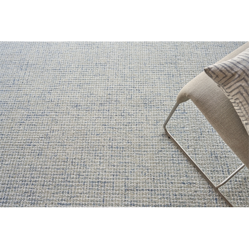 Caprice Hand-Tufted New Zealand Wool Light Blue/Ivory 9'x12' Area Rug