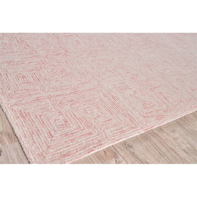 Caprice Hand-Tufted New Zealand Wool Pink/Ivory 12'x15' Area Rug