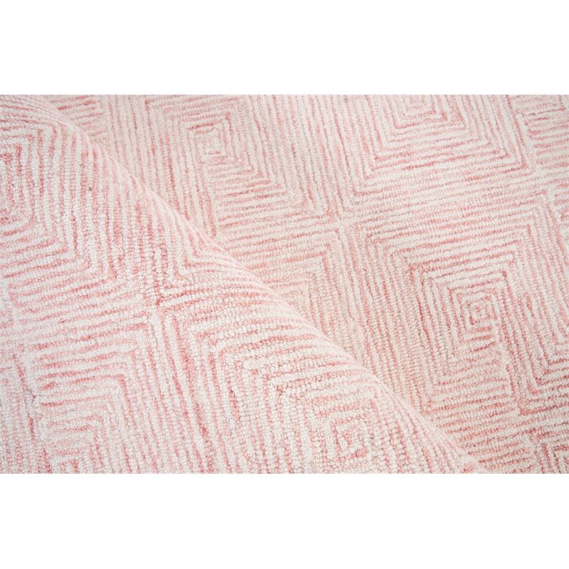 Caprice Hand-Tufted New Zealand Wool Pink/Ivory 9'x12' Area Rug