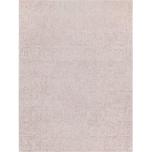 Caprice Hand-Tufted New Zealand Wool Pink/Ivory 9'x12' Area Rug
