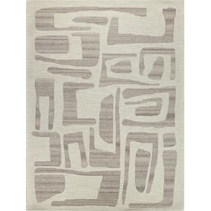 Carmel Hand-Tufted New Zealand Wool Ivory/Beige 12'x15' Area Rug