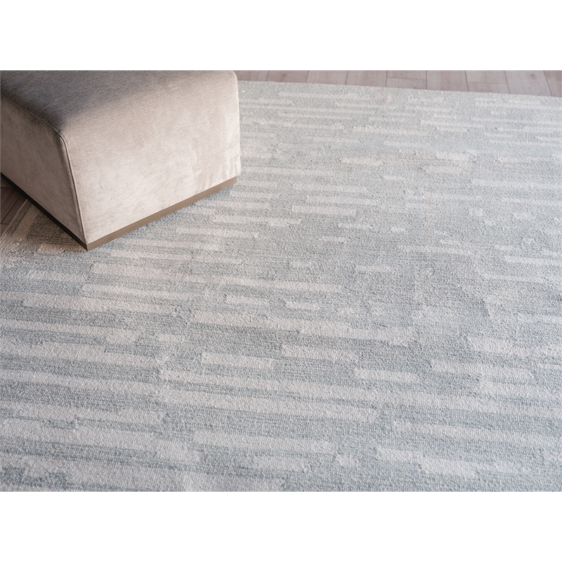 Carmel Hand-Tufted New Zealand Wool Light Gray/Ivory 12'x15' Area Rug
